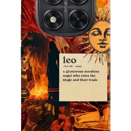 Leo Zodiac Redmi Note 14 Pro 5G Hard Case Back Cover by Casekaro