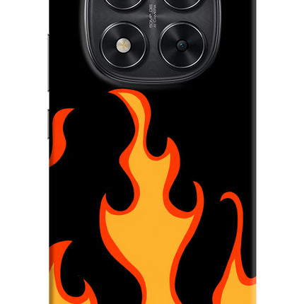 Fired Up – Black Redmi Note 14 Pro 5G Hard Case Back Cover by Casekaro