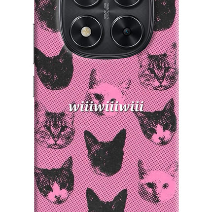 Pink Cats Redmi Note 14 Pro 5G Hard Case Back Cover by Casekaro