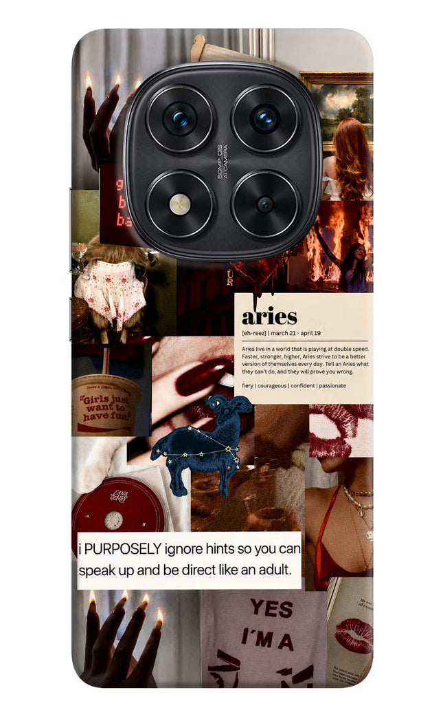Zodiac Aries Redmi Note 14 Pro 5G Hard Case Back Cover by Casekaro