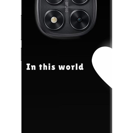 This World Redmi Note 14 Pro 5G Hard Case Back Cover by Casekaro