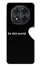 This World Redmi Note 14 Pro 5G Hard Case Back Cover by Casekaro