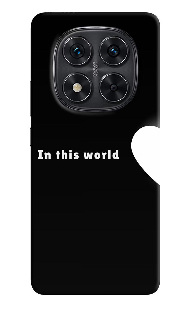 This World Redmi Note 14 Pro 5G Hard Case Back Cover by Casekaro