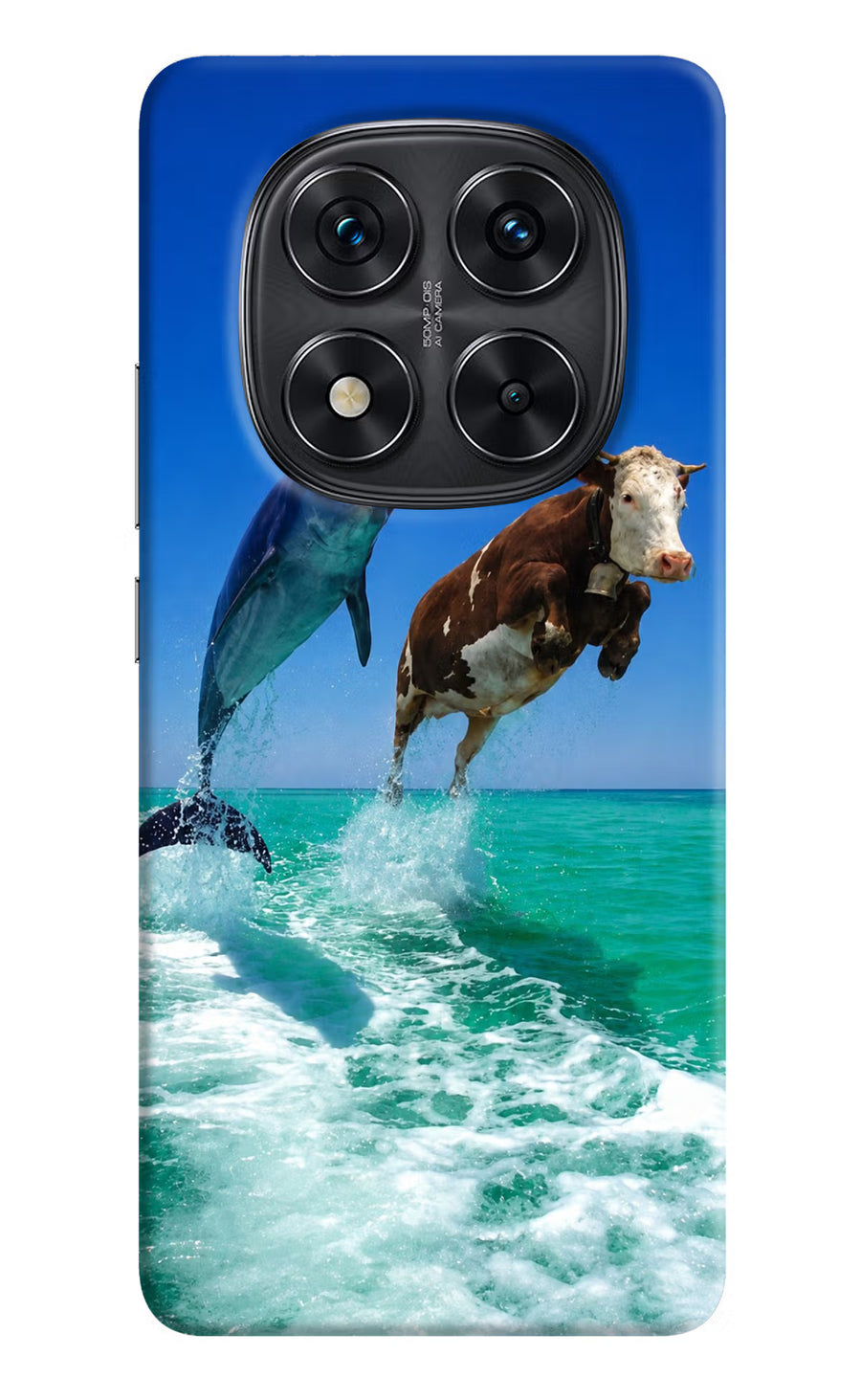 Dolphin vs Cow Redmi Note 14 Pro 5G Back Cover, Hard case