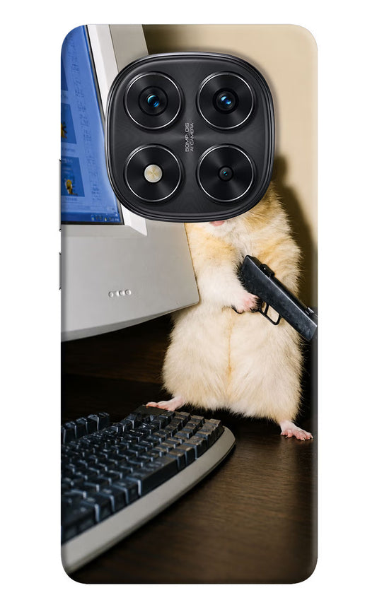 Hacker Hamster Redmi Note 14 Pro 5G Hard Case Back Cover by Casekaro