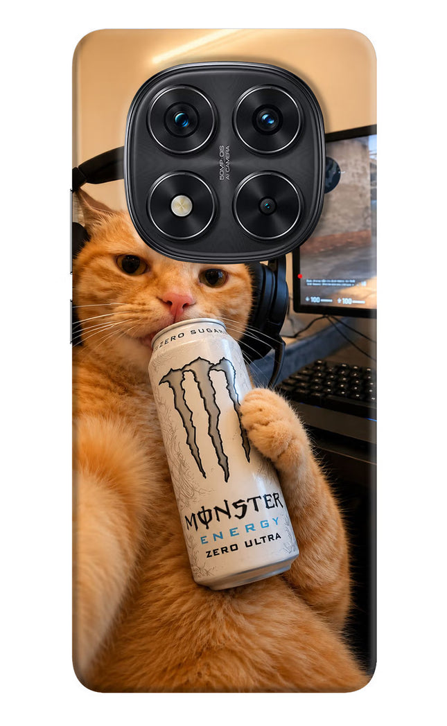 Gamer Cat Energy Redmi Note 14 Pro 5G Hard Case Back Cover by Casekaro