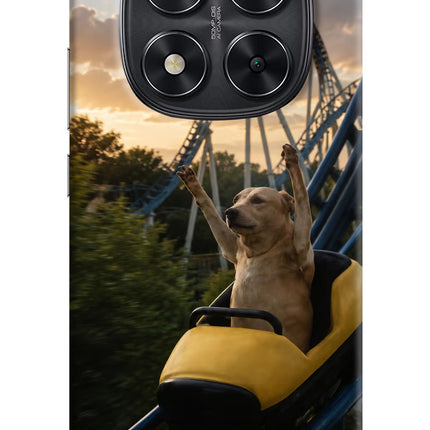 Rollercoaster Dog Redmi Note 14 Pro 5G Hard Case Back Cover by Casekaro
