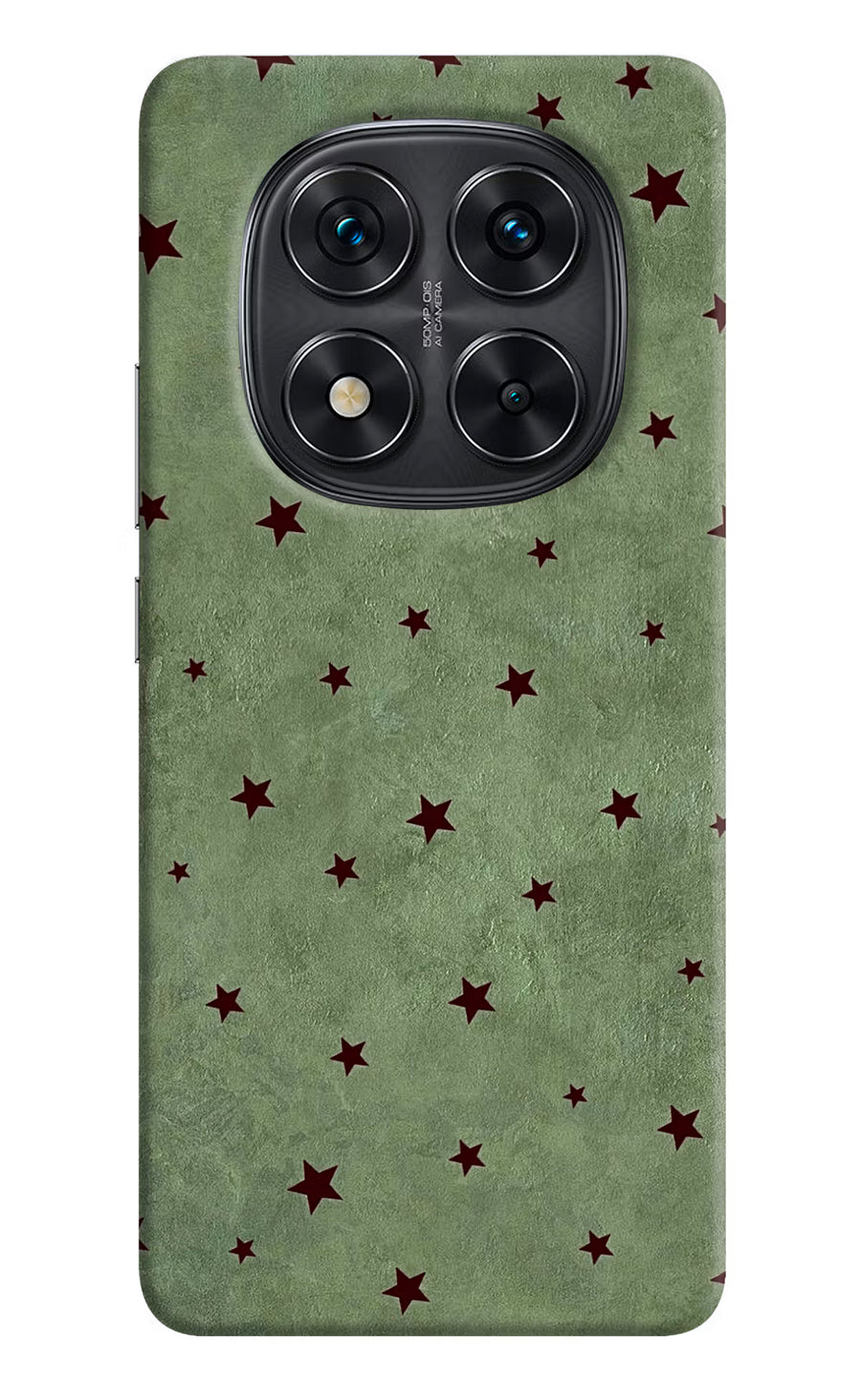 Green Stars Redmi Note 14 Pro 5G Back Cover, Hard case