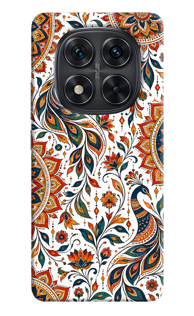 White Mayura Redmi Note 14 Pro 5G Hard Case Back Cover by Casekaro