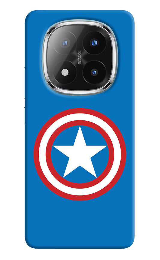 Captain America Logo Redmi Note 14 Pro Plus 5G Back Cover