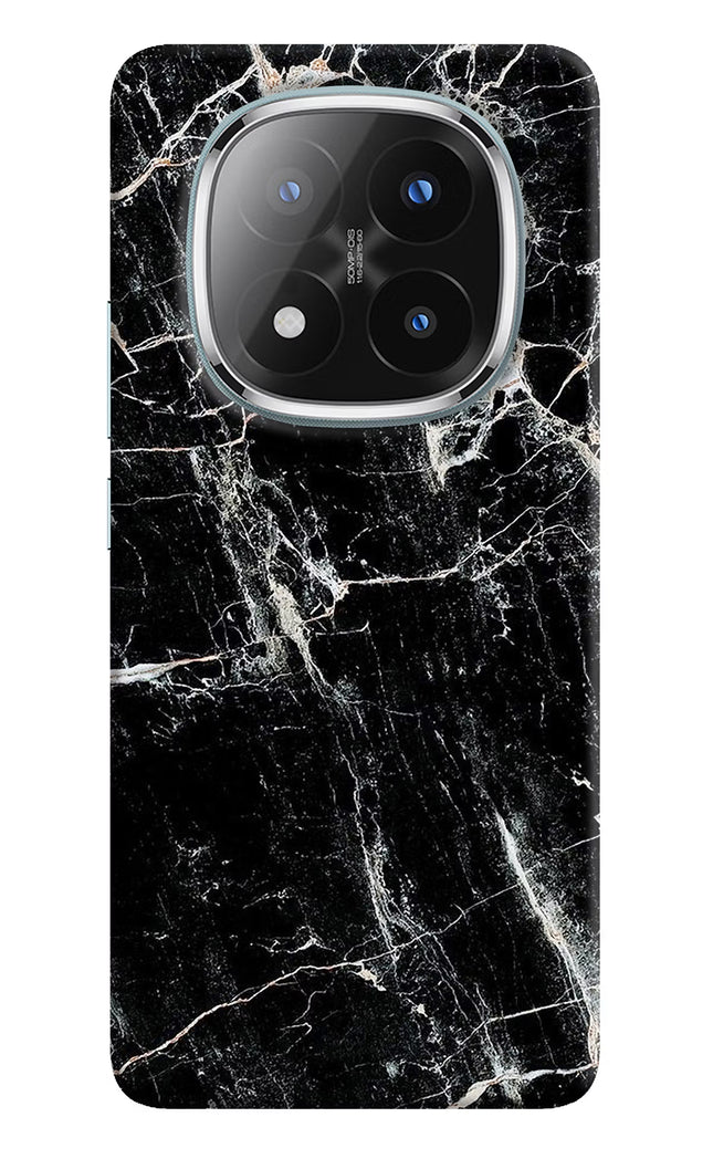 Black Marble Texture Redmi Note 14 Pro Plus 5G Hard Case Back Cover by Casekaro