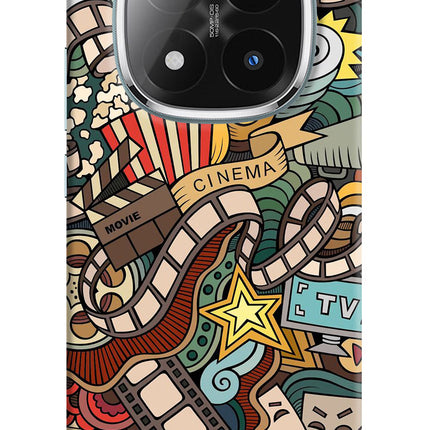 Cinema Abstract Redmi Note 14 Pro Plus 5G Hard Case Back Cover by Casekaro