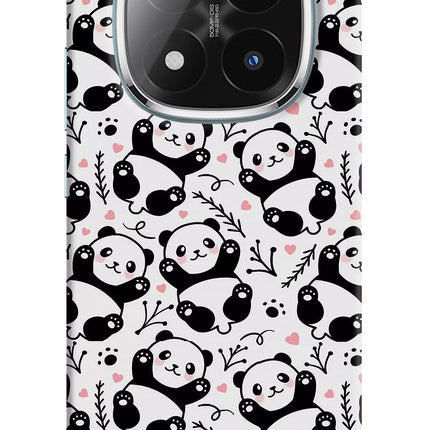 Cute Panda Redmi Note 14 Pro Plus 5G Hard Case Back Cover by Casekaro