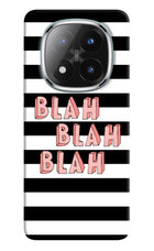 Blah Blah Blah Redmi Note 14 Pro Plus 5G Hard Case Back Cover by Casekaro
