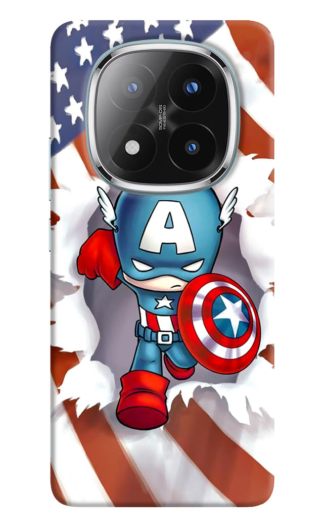Captain America Redmi Note 14 Pro Plus 5G Hard Case Back Cover by Casekaro