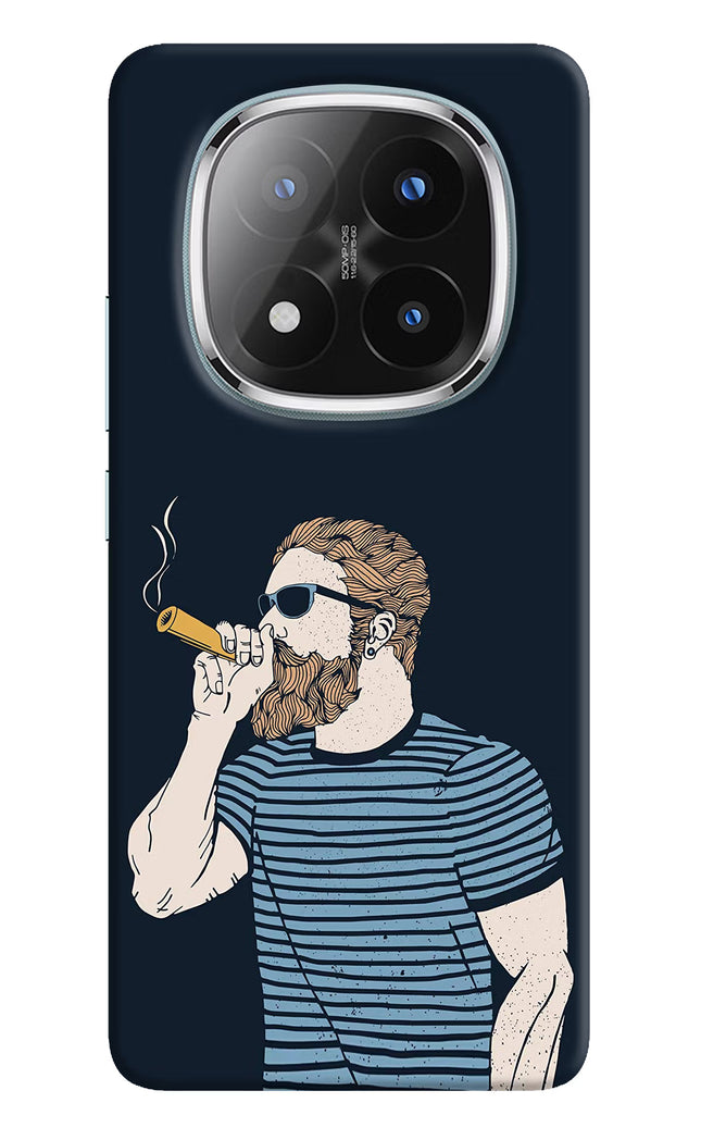 Smoking Redmi Note 14 Pro Plus 5G Hard Case Back Cover by Casekaro