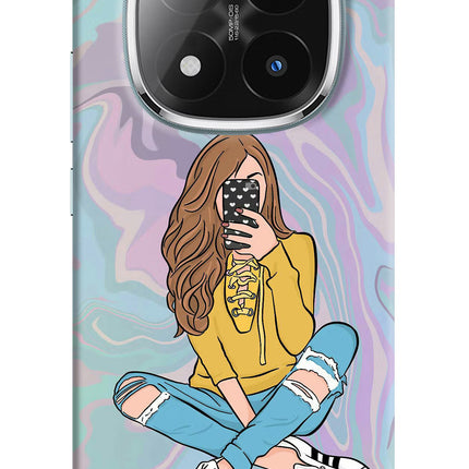 Selfie Girl Redmi Note 14 Pro Plus 5G Hard Case Back Cover by Casekaro