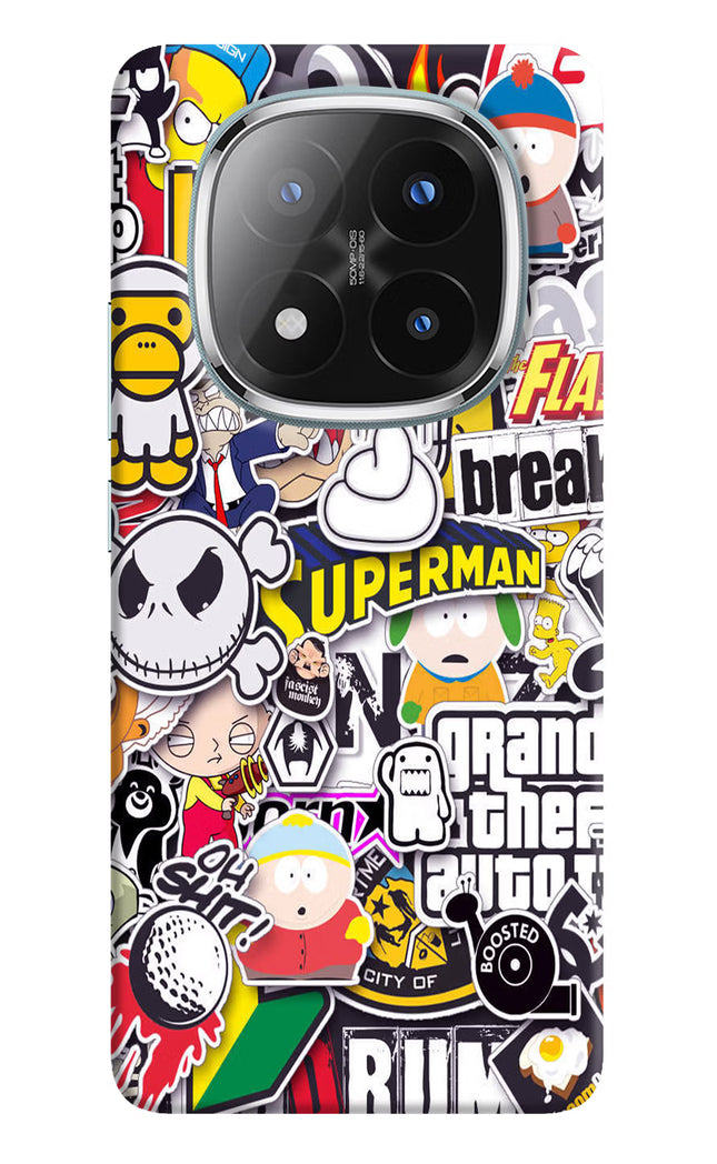 Sticker Bomb Redmi Note 14 Pro Plus 5G Hard Case Back Cover by Casekaro