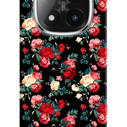 Rose Pattern Redmi Note 14 Pro Plus 5G Hard Case Back Cover by Casekaro