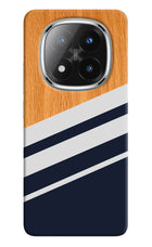 Blue and white wooden Redmi Note 14 Pro Plus 5G Hard Case Back Cover by Casekaro