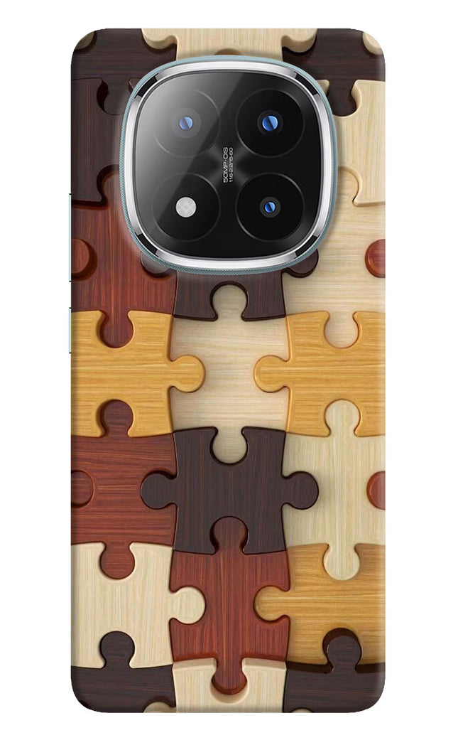 Wooden Puzzle Redmi Note 14 Pro Plus 5G Hard Case Back Cover by Casekaro
