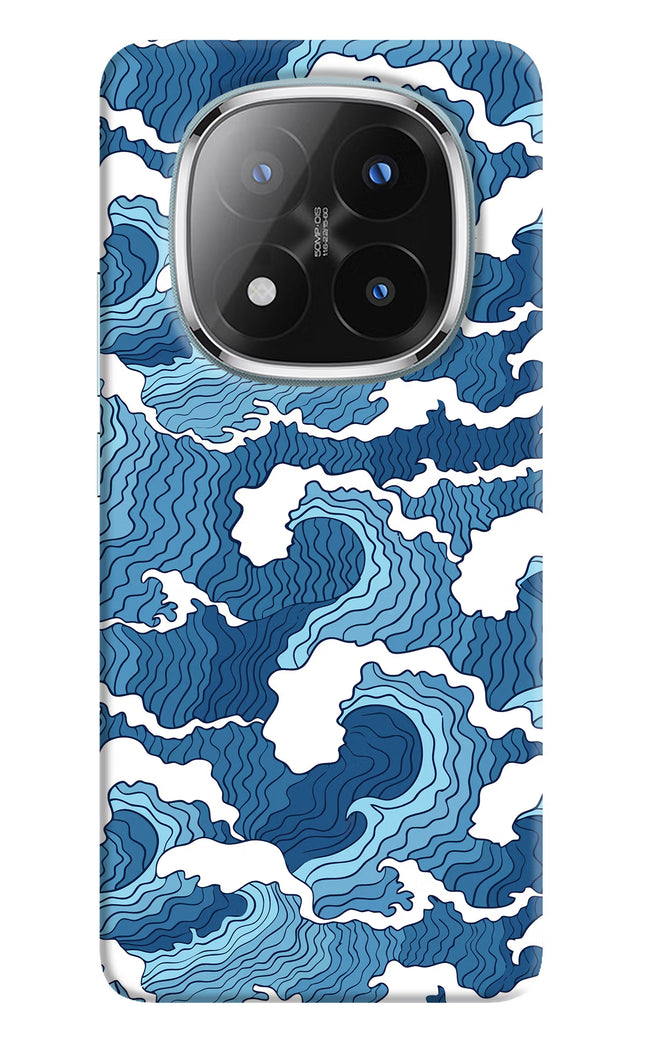 Blue Waves Redmi Note 14 Pro Plus 5G Hard Case Back Cover by Casekaro