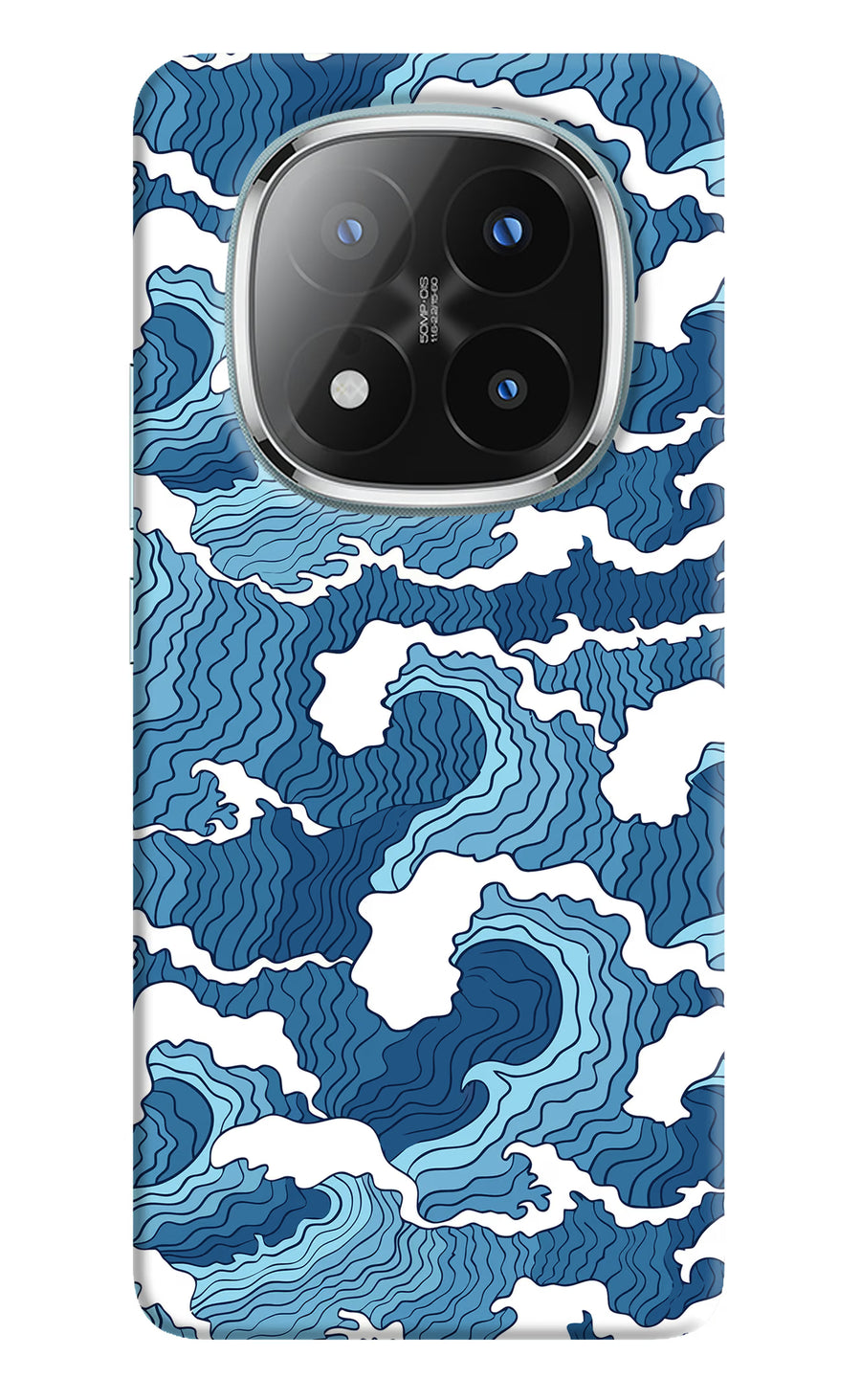 Blue Waves Redmi Note 14 Pro Plus 5G Back Cover, Hard case