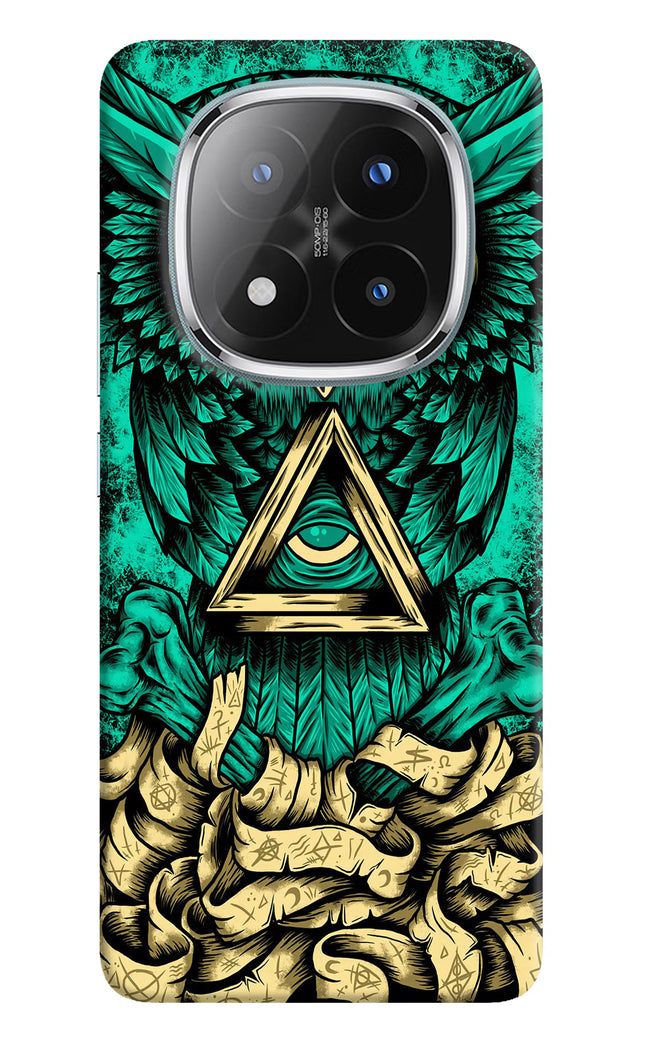Green Owl Redmi Note 14 Pro Plus 5G Hard Case Back Cover by Casekaro