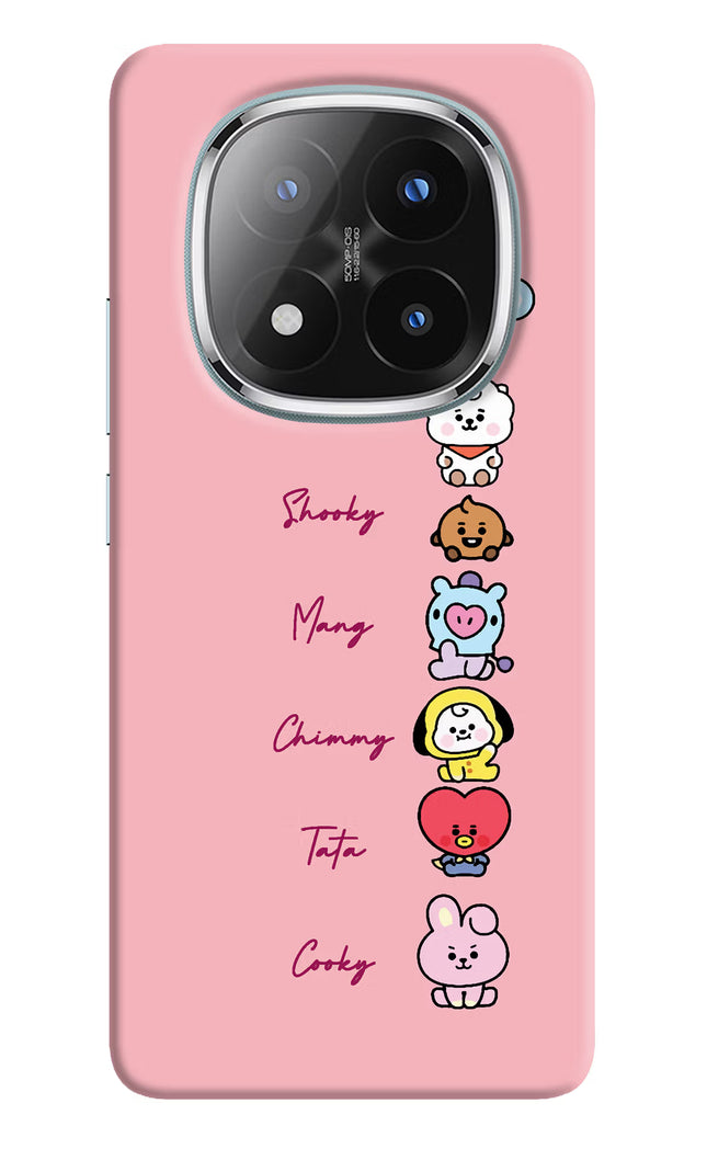 BTS names Redmi Note 14 Pro Plus 5G Hard Case Back Cover by Casekaro