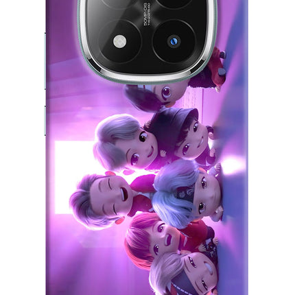 BTS Chibi Redmi Note 14 Pro Plus 5G Hard Case Back Cover by Casekaro