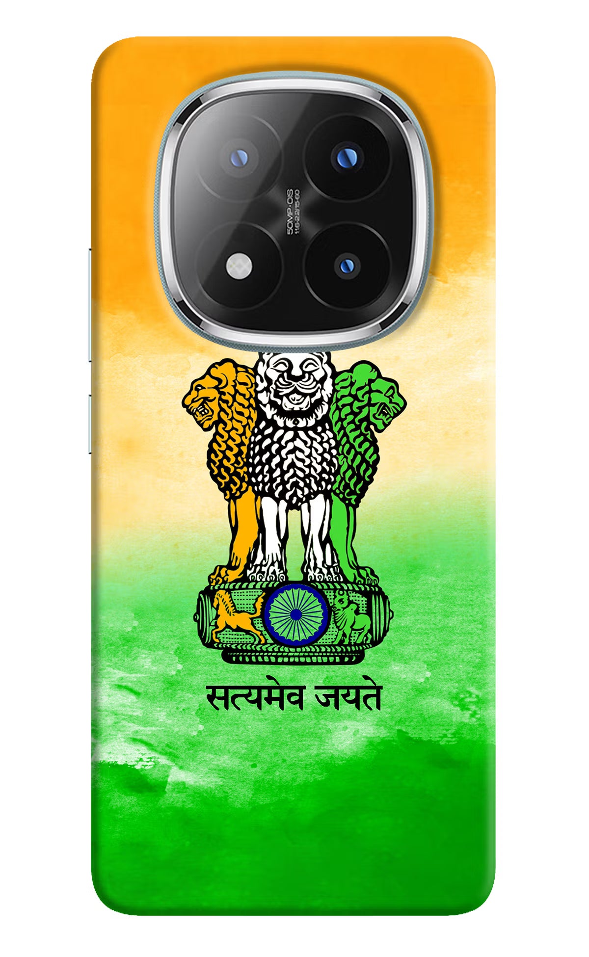 Satyamev Jayate Flag Redmi Note 14 Pro Plus 5G Back Cover