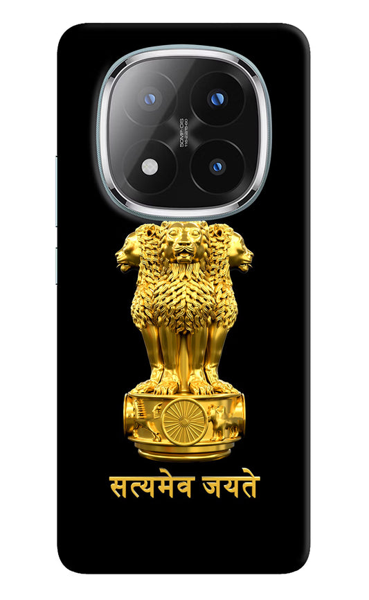 Satyamev Jayate Golden Redmi Note 14 Pro Plus 5G Back Cover