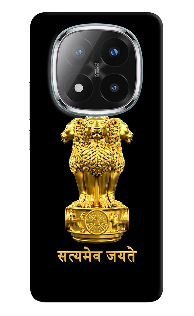 Satyamev Jayate Golden Redmi Note 14 Pro Plus 5G Hard Case Back Cover by Casekaro