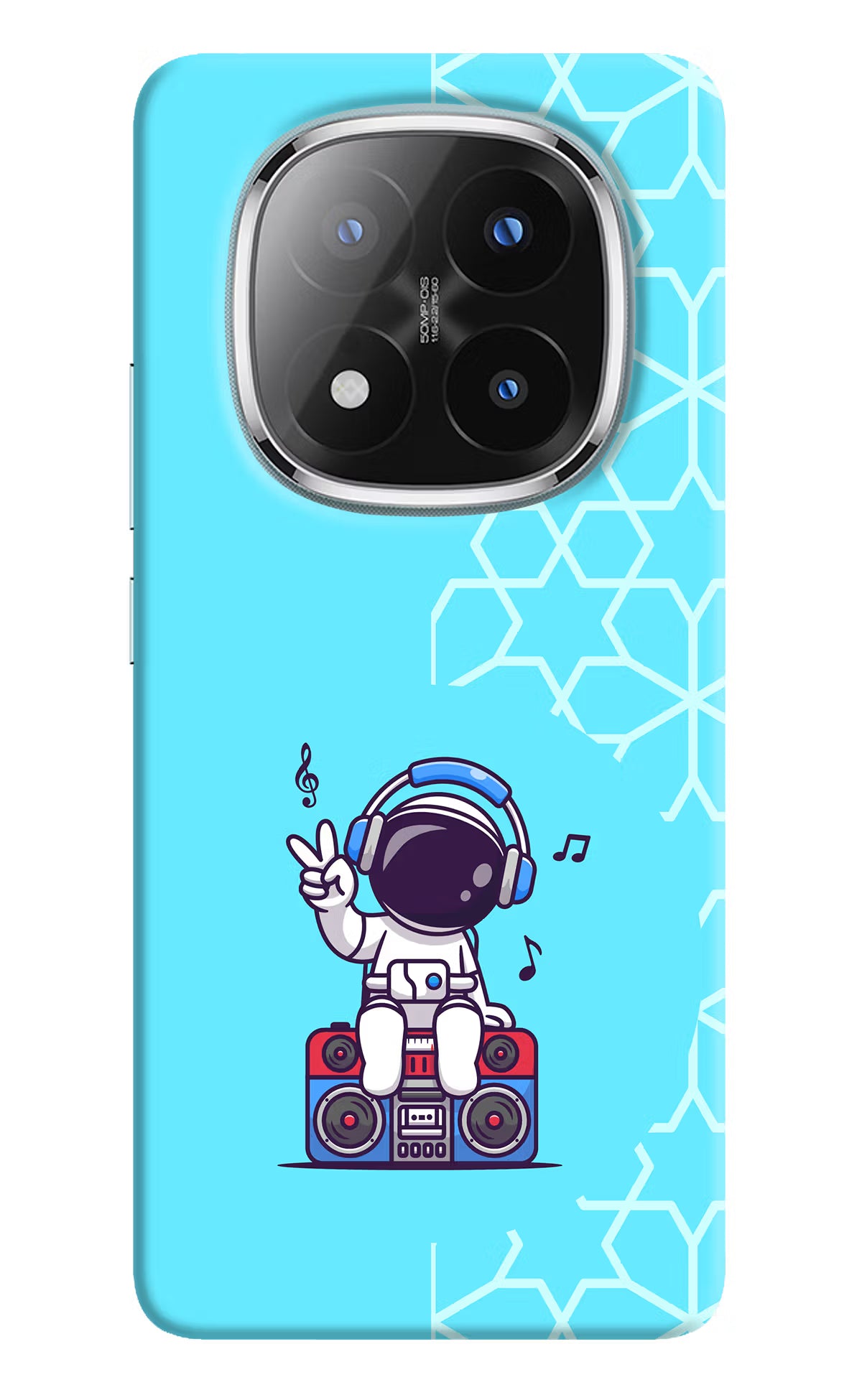 Cute Astronaut Chilling Redmi Note 14 Pro Plus 5G Back Cover