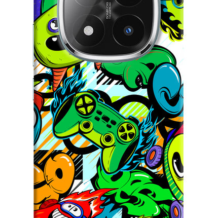 Game Doodle Redmi Note 14 Pro Plus 5G Hard Case Back Cover by Casekaro