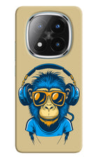 Monkey Headphone Redmi Note 14 Pro Plus 5G Hard Case Back Cover by Casekaro