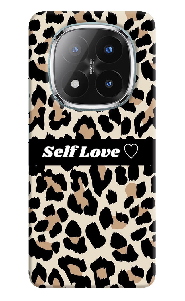 Leopard Print Self Love Redmi Note 14 Pro Plus 5G Hard Case Back Cover by Casekaro