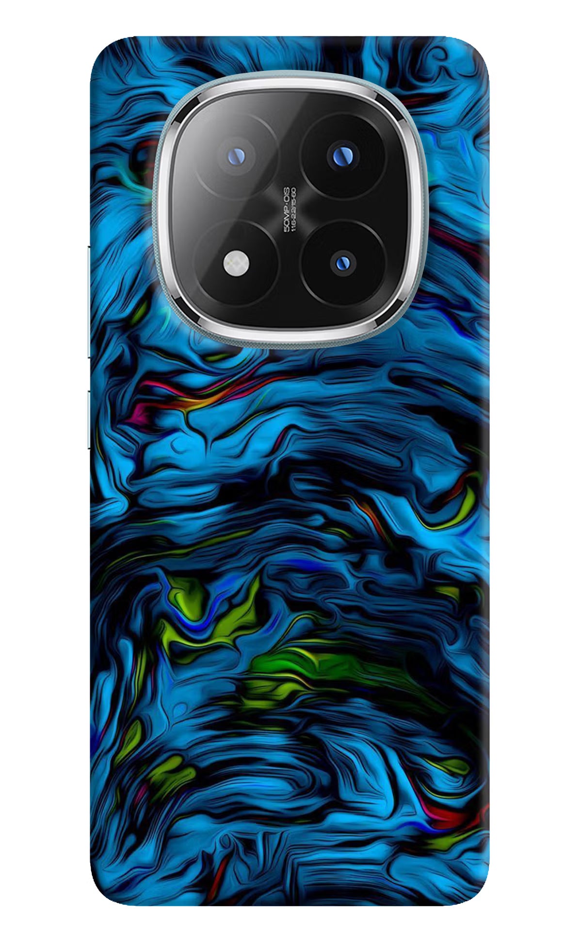 Dark Blue Abstract Redmi Note 14 Pro Plus 5G Back Cover