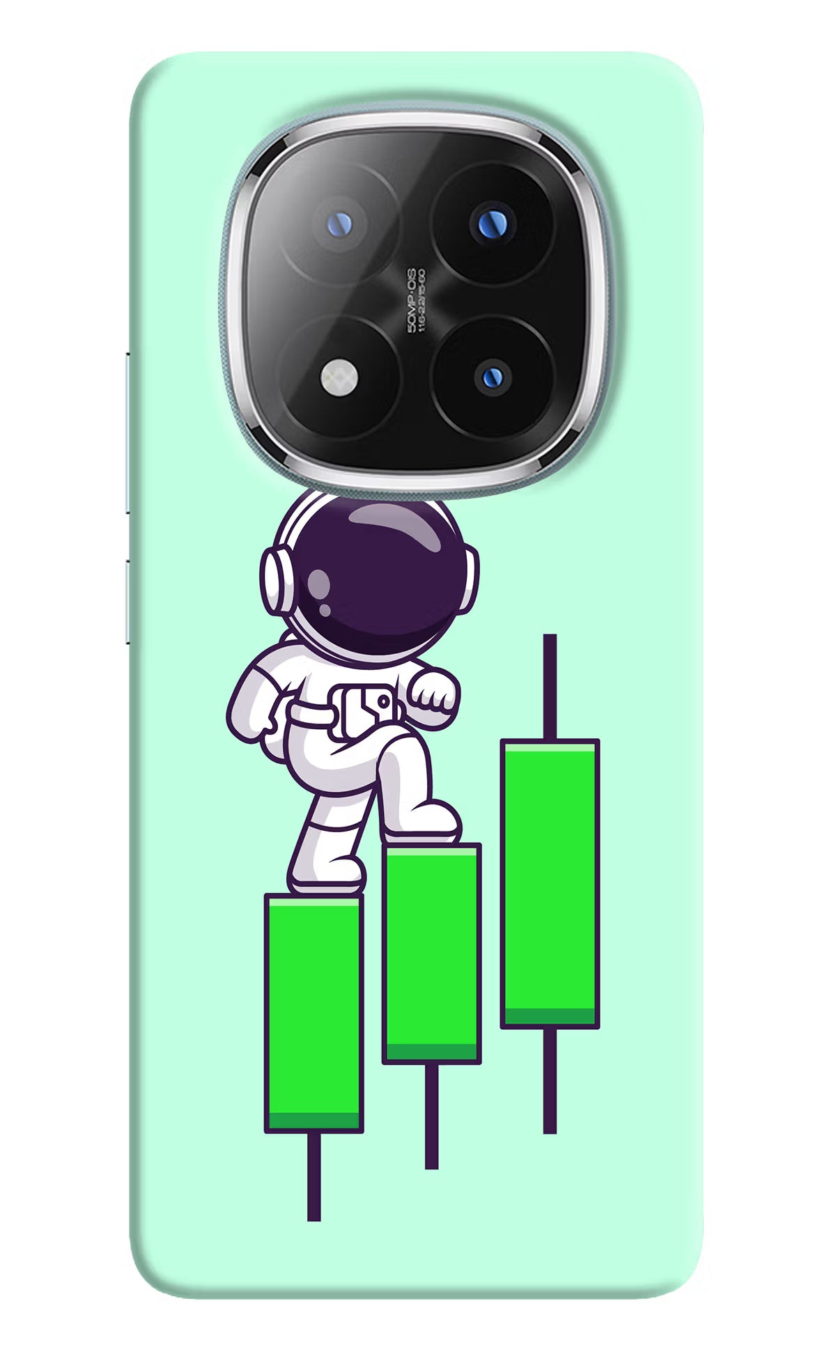 Astronaut Trader Redmi Note 14 Pro Plus 5G Back Cover