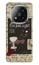 I am just a girl Redmi Note 14 Pro Plus 5G Hard Case Back Cover by Casekaro
