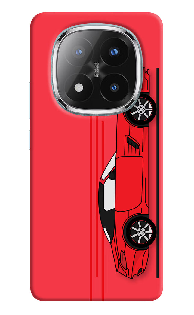 Red Velocity Redmi Note 14 Pro Plus 5G Hard Case Back Cover by Casekaro