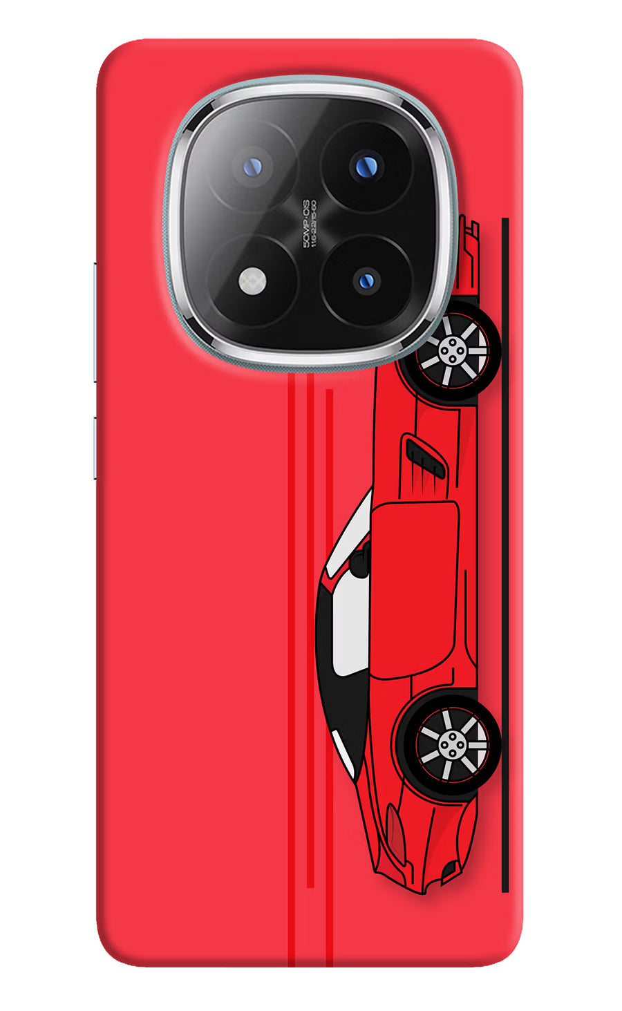 Red Velocity Redmi Note 14 Pro Plus 5G Back Cover, Hard case