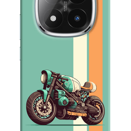 Striped Moto Drift Redmi Note 14 Pro Plus 5G Hard Case Back Cover by Casekaro