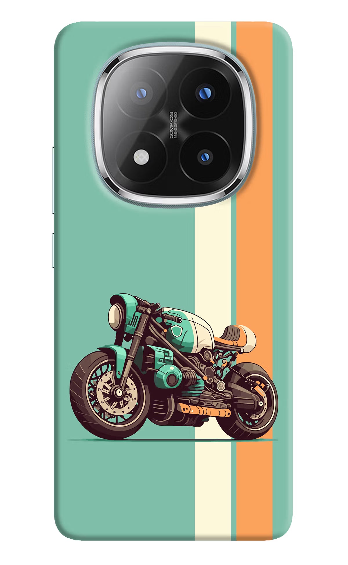Striped Moto Drift Redmi Note 14 Pro Plus 5G Back Cover