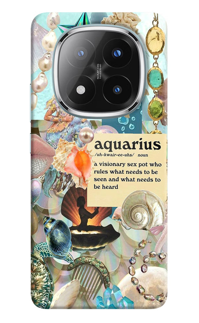 Aquarius Zodiac Redmi Note 14 Pro Plus 5G Hard Case Back Cover by Casekaro