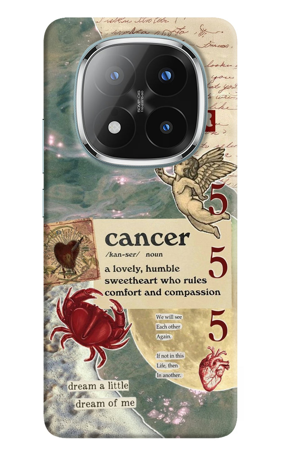 Cancer Zodiac Redmi Note 14 Pro Plus 5G Back Cover, Hard case