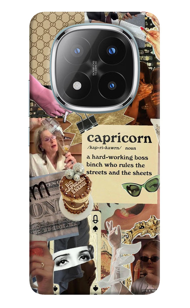 Capricorn Zodiac Redmi Note 14 Pro Plus 5G Hard Case Back Cover by Casekaro