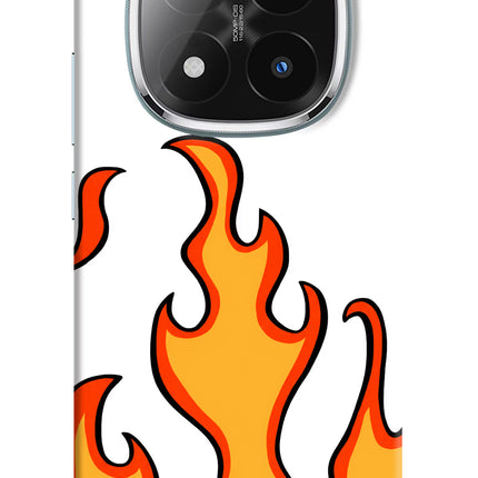Fired Up – White Redmi Note 14 Pro Plus 5G Hard Case Back Cover by Casekaro