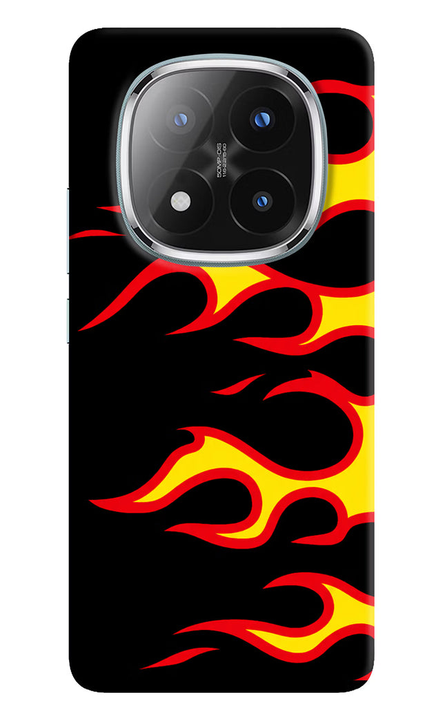 Side Sweep Flames Redmi Note 14 Pro Plus 5G Hard Case Back Cover by Casekaro