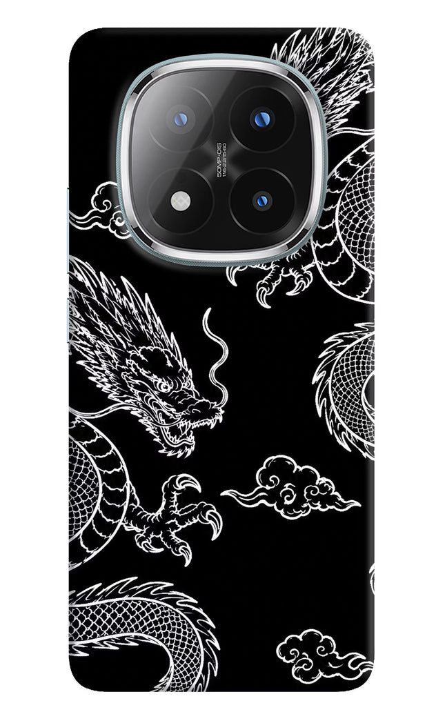 Twin Dragons Redmi Note 14 Pro Plus 5G Hard Case Back Cover by Casekaro